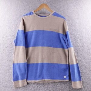 Levis Made Crafted Mens M Colorblock Striped Long Sleeve Sweater Top